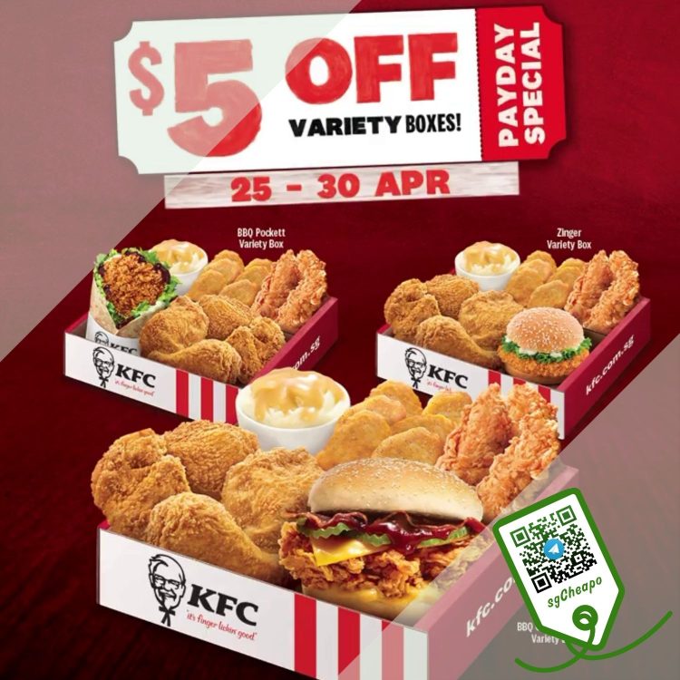 KFC - $5 OFF KFC - sgCheapo
