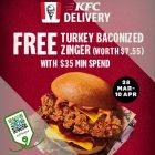KFC - FREE Turkey Baconized Zinger - sgCheapo