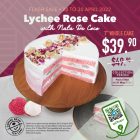 The Coffee Bean & Tea Leaf - $10 OFF Lychee Rose Cake - sgCheapo