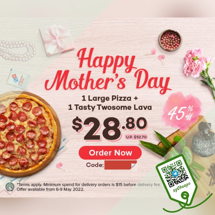 Domino's Pizza - 45% OFF Domino's - sgCheapo