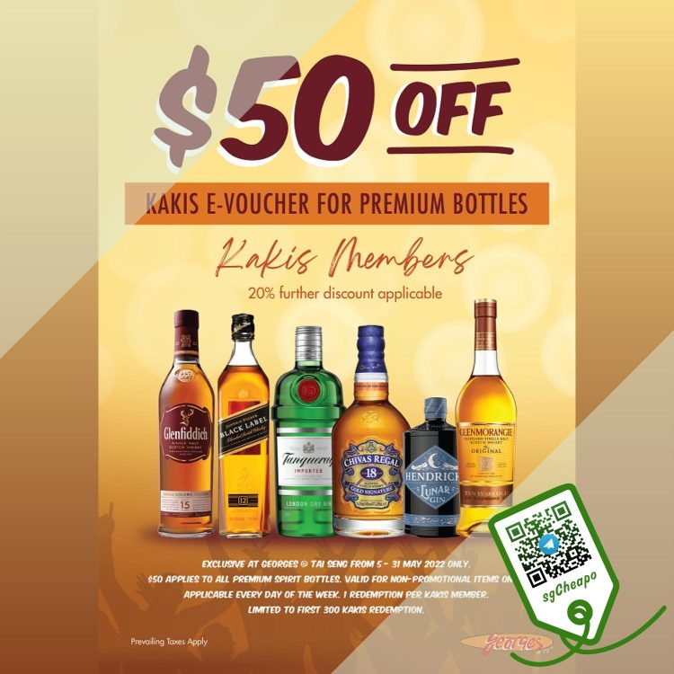 Georges - $50 OFF Glenfiddich, Tanqueray & MORE - sgCheapo