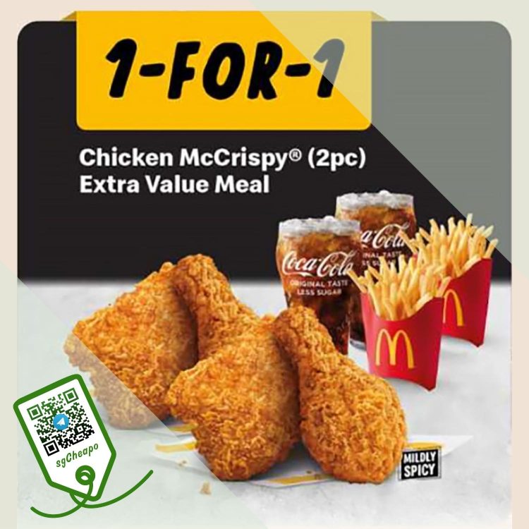 McDonald's - 1-FOR-1 Chicken McCrispy - sgCheapo