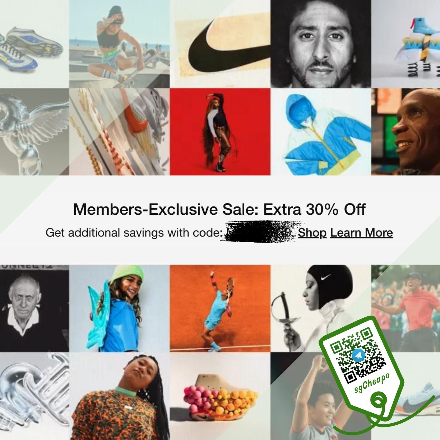 nike sale extra 30 off