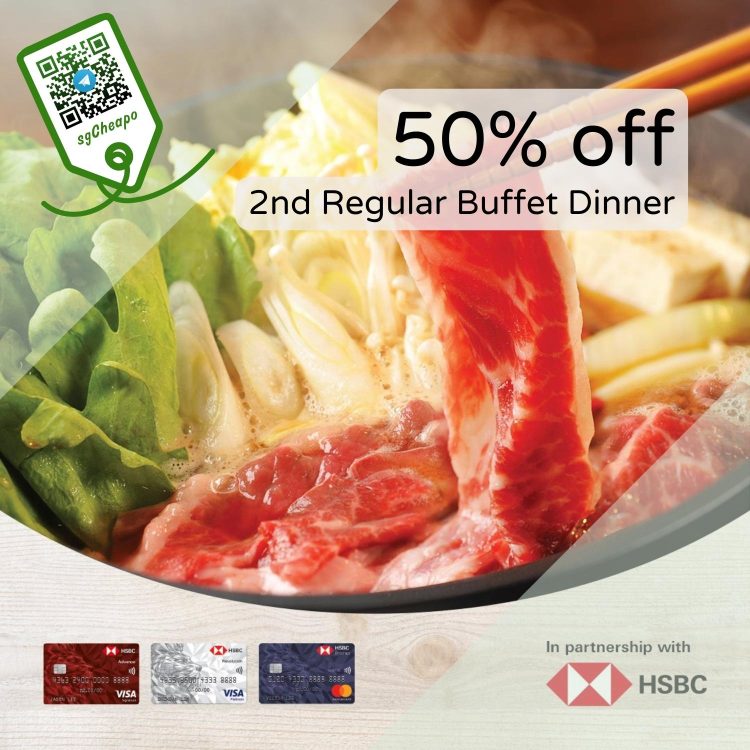 SUKI-YA - 50% OFF 2nd Regular Buffet Dinner - sgCheapo