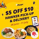 Chope - $5 OFF Hawker Pick-up & Delivery
