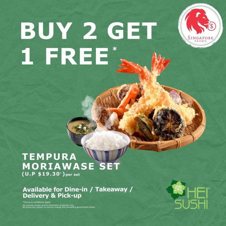 Hei Sushi - BUY 2 GET 1 FREE Tempura Moriawase Set