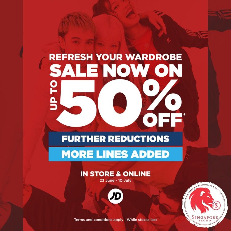 JD Sports - UP TO 50% OFF Fila, Jordan, Vans & More - Singapore Promo