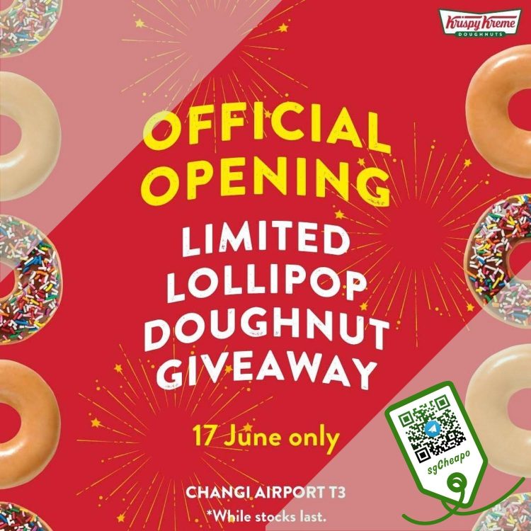 Krispy Kreme - FREE Limited Edition Lollipop Doughnut - sgCheapo