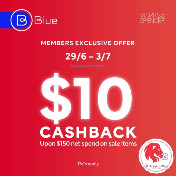 Marks and Spencer - $10 Cashback