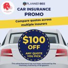Planner Bee - $100 discount for Car Insurance