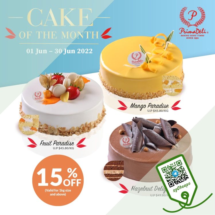 PrimaDeli - 15% OFF Cakes - sgCheapo
