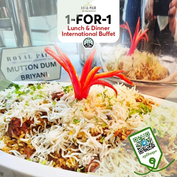 Royal Palm - 1-FOR-1 Free Flow International Buffet - sgCheapo