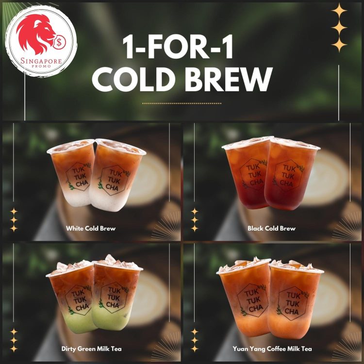 Tuk Tuk Cha - 1-FOR-1 Cold Brew - sgCheapo