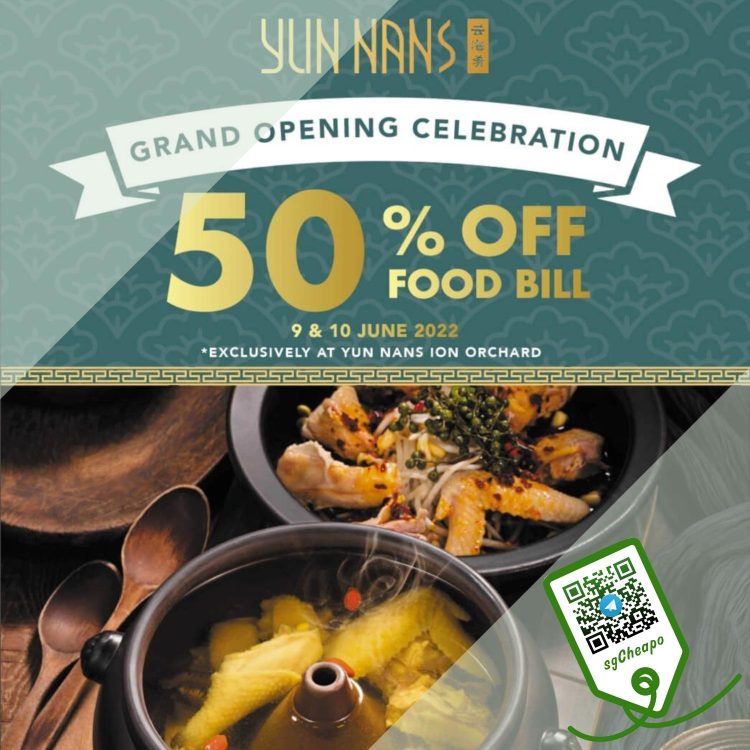 Yun Nans - 50% OFF Food Bill - sgCheapo