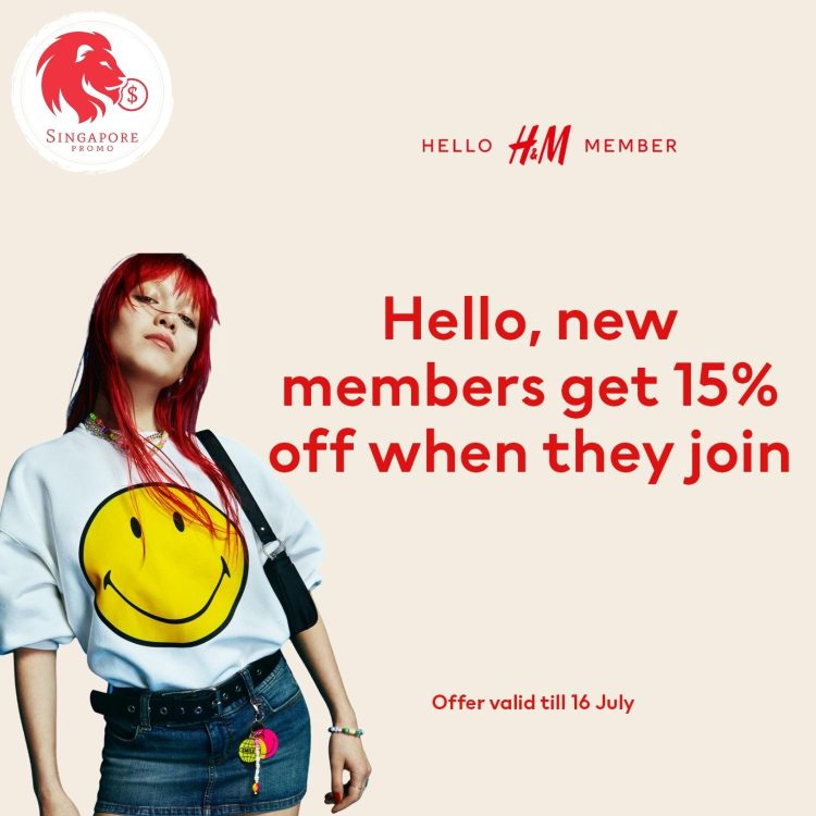 H&M - 15% OFF First Purchase