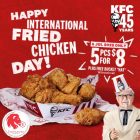 KFC - 5pc Fried Chicken for $8