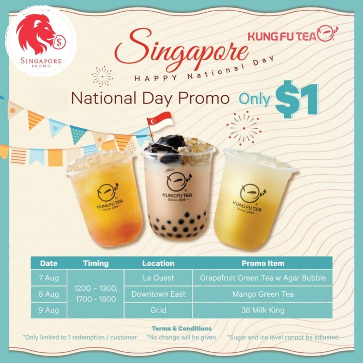 Kung Fu Tea - $1 Selected Drinks