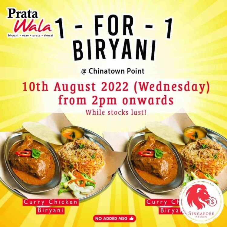 Prata Wala - 1-for-1 Curry Chicken Biryani