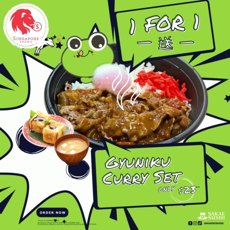 Sakae Sushi - 1 FOR 1 Gyuniku Curry