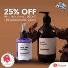 Shopee - 25% OFF Herb Hair Vinegar _ Hinoki Shampoo