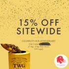TWG Tea - 15% OFF Sitewide