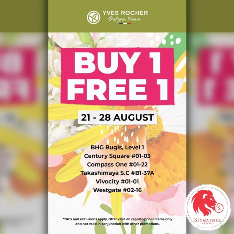 Yves Rocher - BUY 1 FREE 1 Storewide