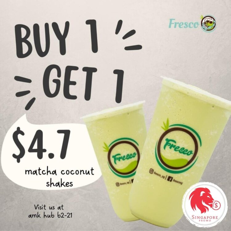 Fresco - BUY 1 GET 1 Matcha Coconut Shakes