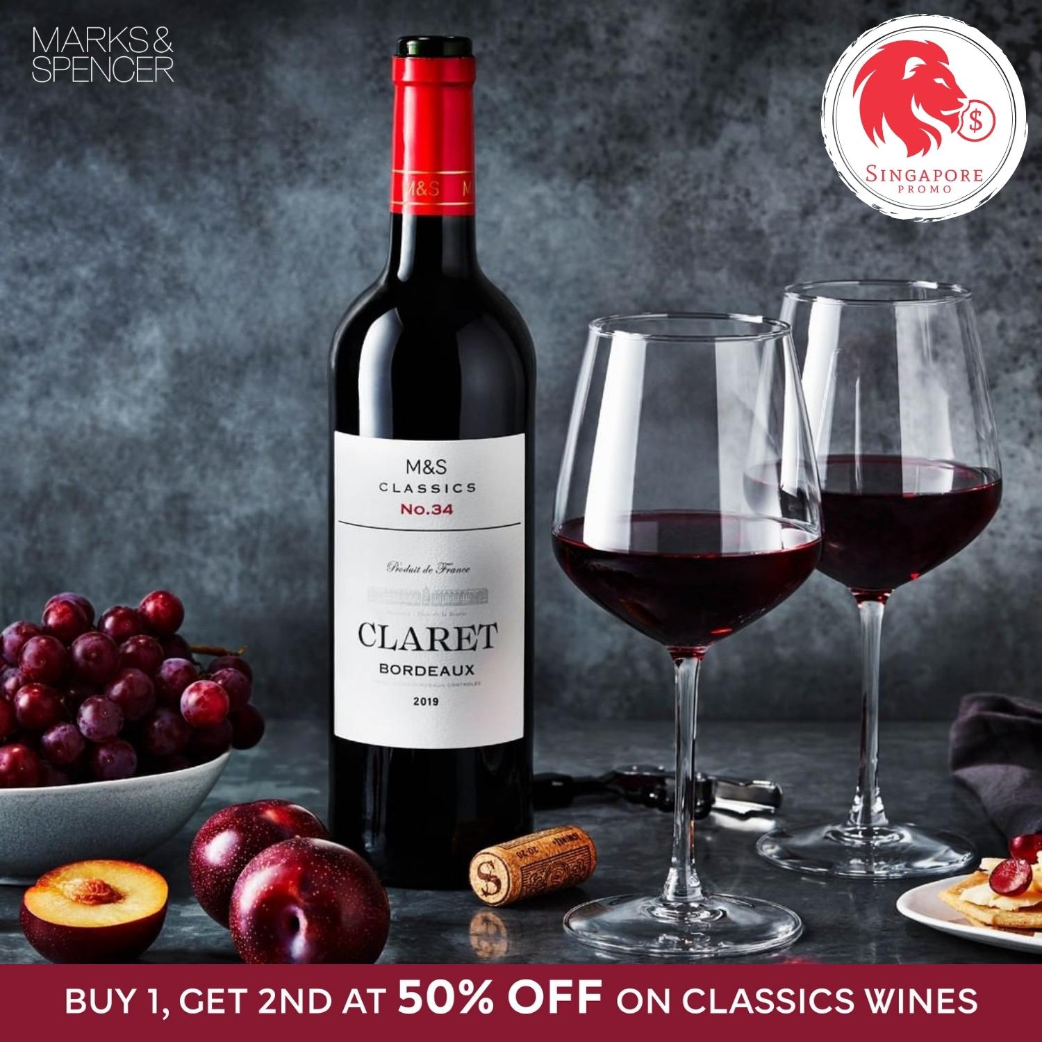 50 OFF 2nd Classics Wine Singapore Promo
