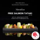 Matsukiya - FREE Salmon Tataki