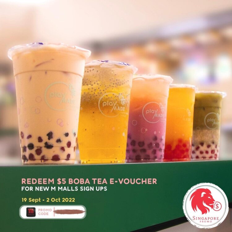 Playmade - FREE $5 Boba Tea E-Voucher