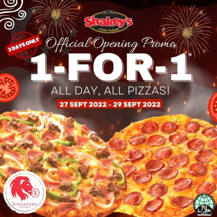 Shakey's Pizza - 1-FOR-1 All Pizzas
