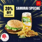 McDonald's - 20% OFF Samurai Special