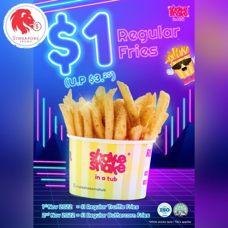 Shake Shake In A Tub - $1 Regular Fries