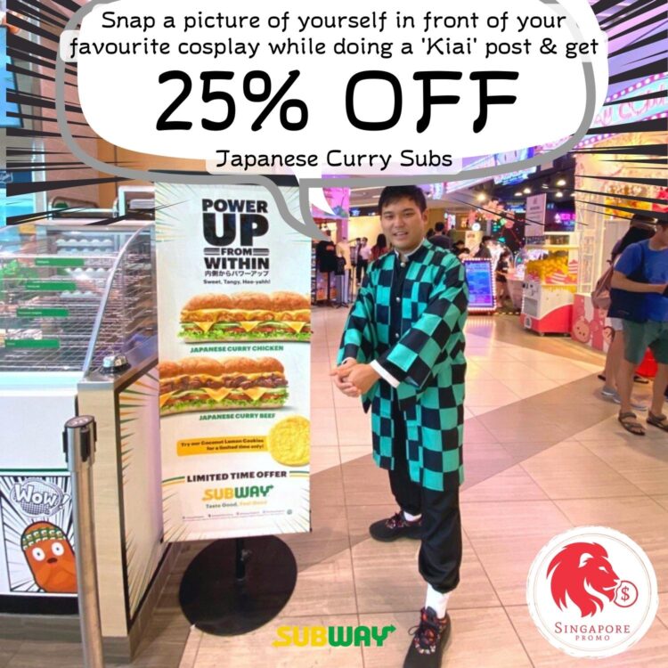 Subway - 25% OFF Japanese Curry Subs