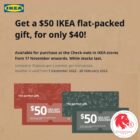 IKEA - $50 Vouchers @ $40