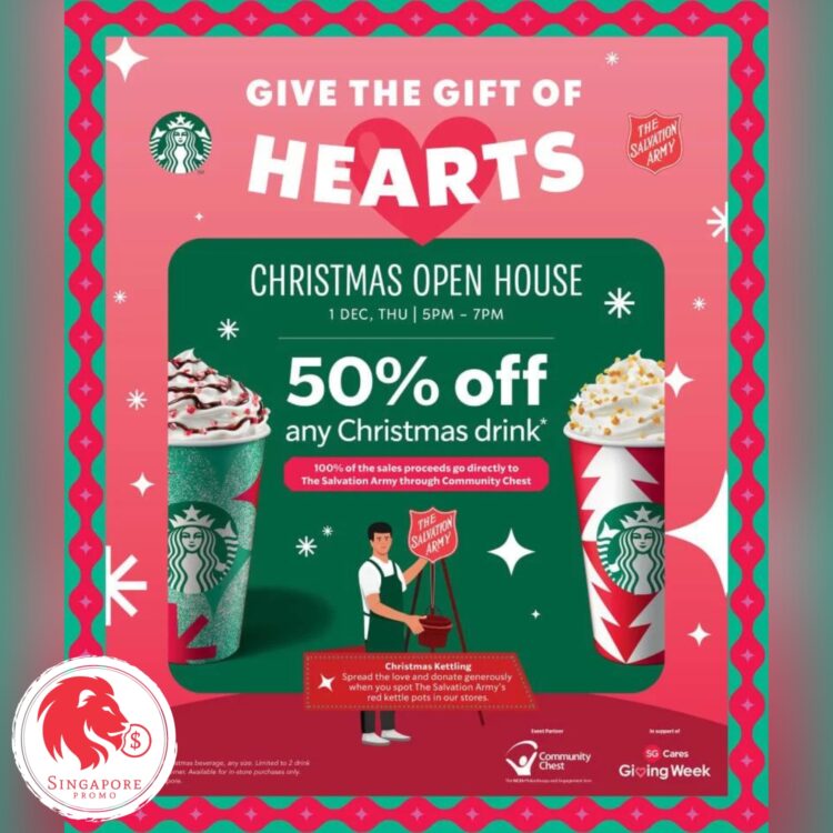 Starbucks - 50% OFF Christmas Drinks