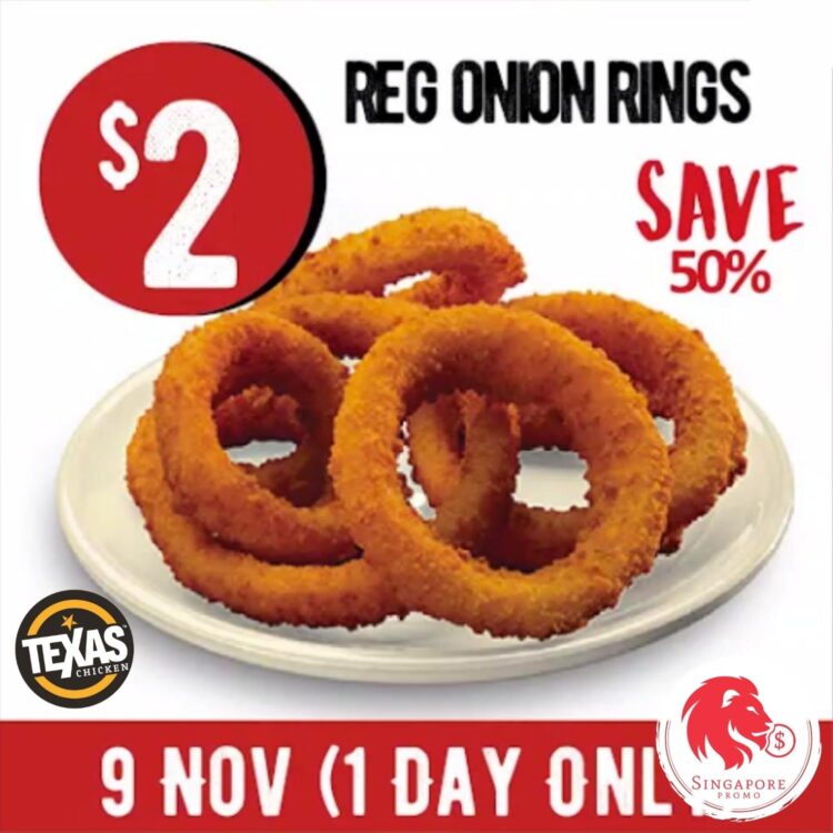 Texas Chicken - 50% OFF Onion Rings (Reg)