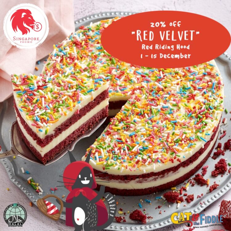 Cat and the Fiddle Cakes - 20% OFF Red Velvet Cheesecake