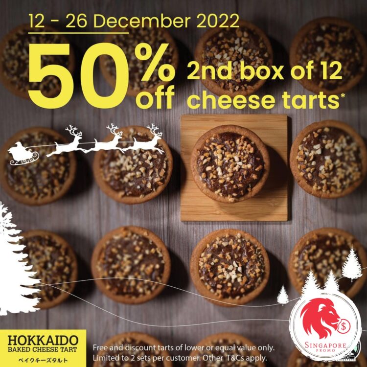 Hokkaido Baked Cheese Tart - 50% OFF 2nd Box of 12 Cheese Tarts