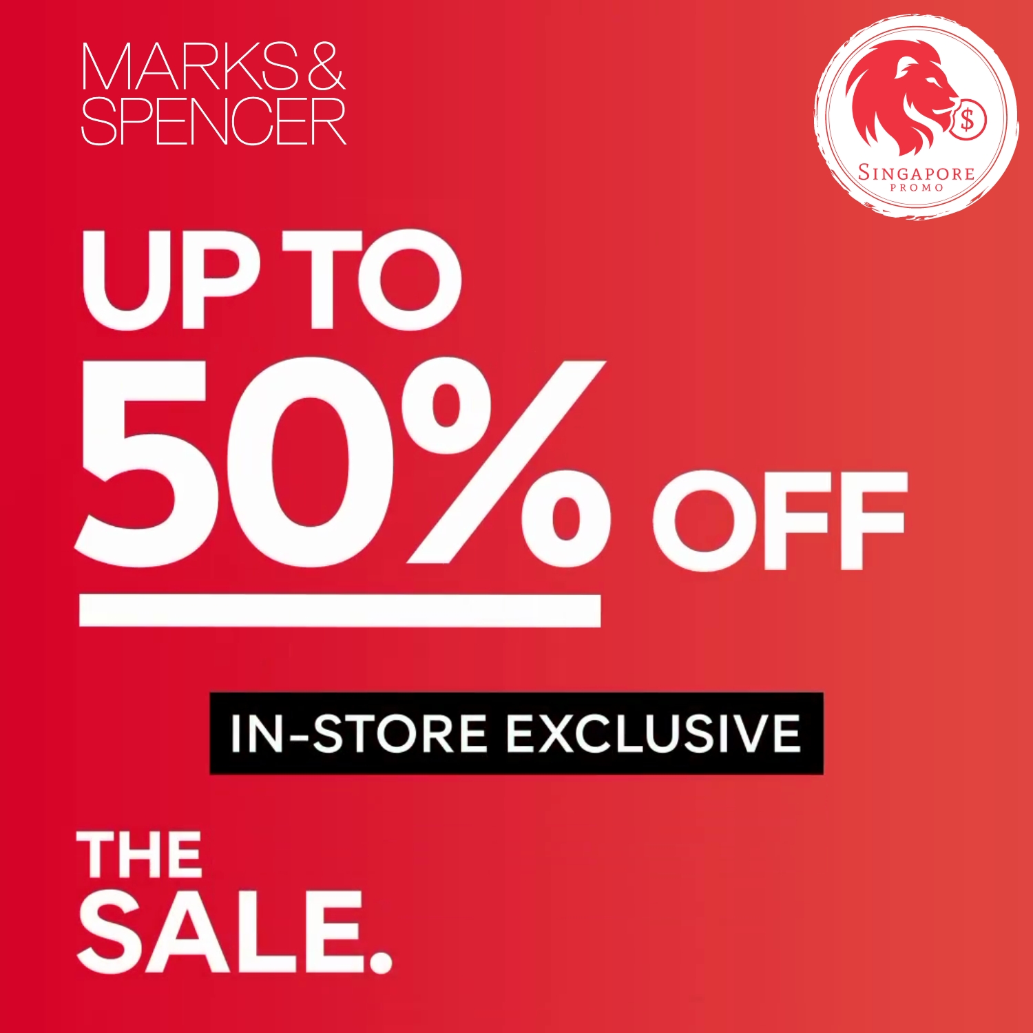 UP TO 50 OFF Marks & Spencer Singapore Promo