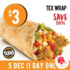Texas Chicken - $3 Tex Wrap