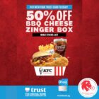 KFC - 50% OFF BBQ Cheese Zinger Box