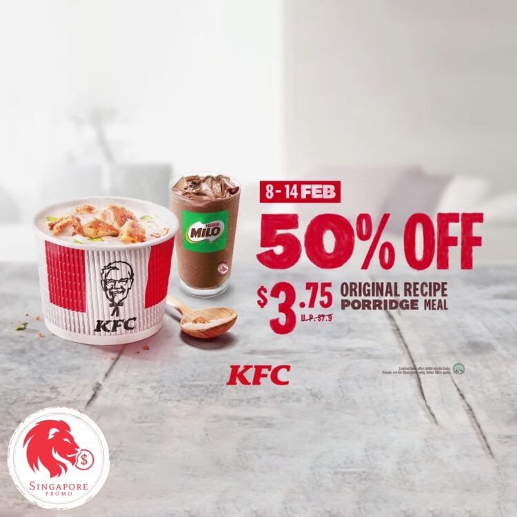 KFC - 50% OFF Porridge Meal