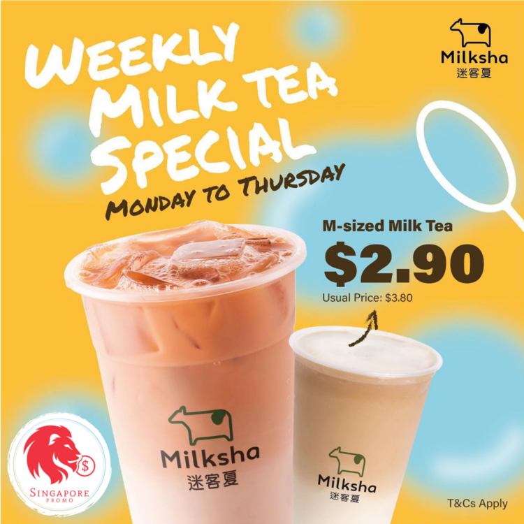 Milksha - $2.90 M-size Milk Tea