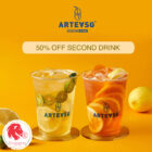 Artea - 50% OFF Second Drink - Singapore Promo