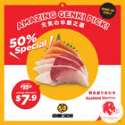 Genki Sushi - 50% OFF Sashimi Platter - Singapore Promo