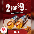 KFC -2 Zingeritos for $9 - Singapore Promo