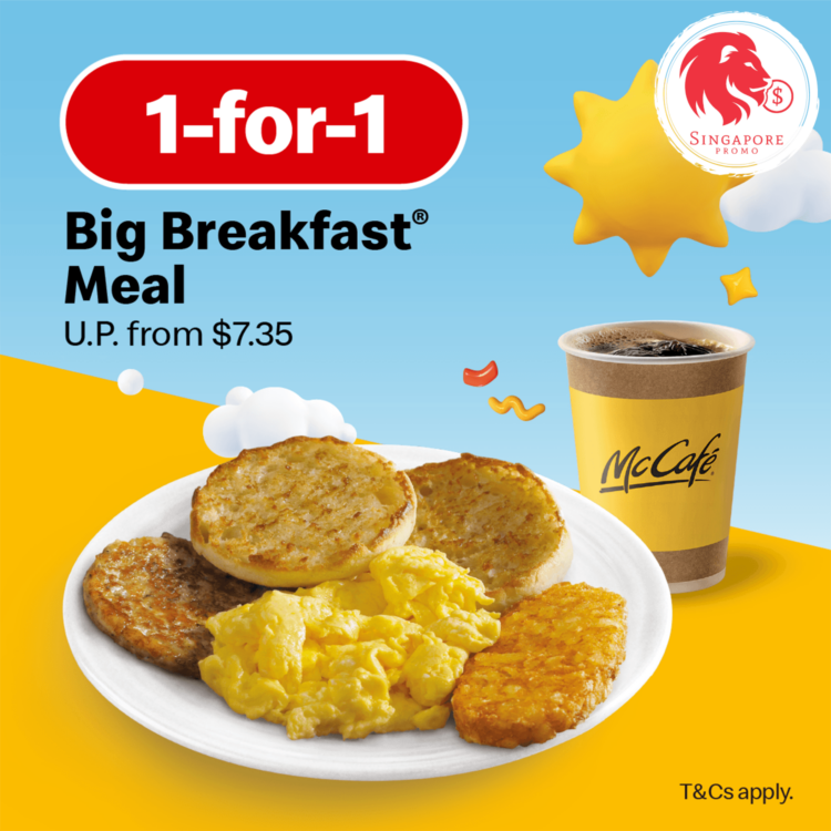 McDonald's - 1-FOR-1 Big Breakfast - Singapore Promo