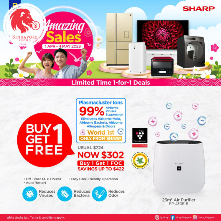 SHARP - 1-FOR-1 Air Purifier - Singapore Promo