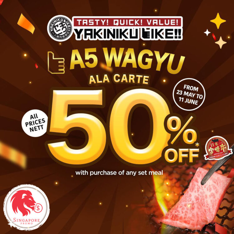 Yakiniku Like - 50% OFF A5 Wagyu - Singapore Promo